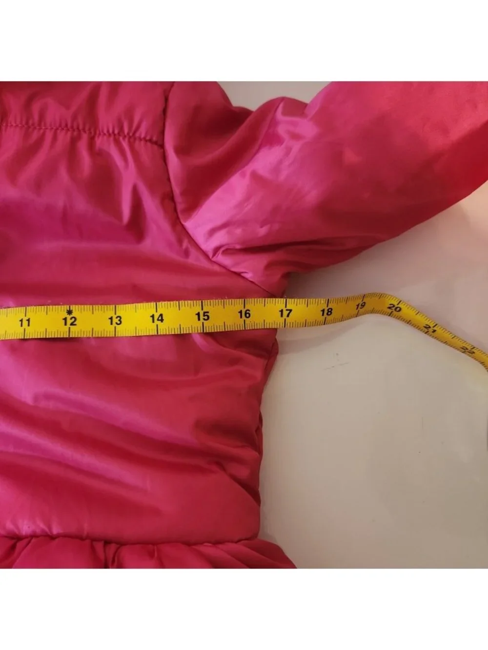 The Childrens Place Girls Beetroot Pink Puffer Jacket Fleece Lined Hood 14 NEW